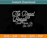 The Regal Beagle Funny Beagle Svg Png Dxf Digital Cutting 