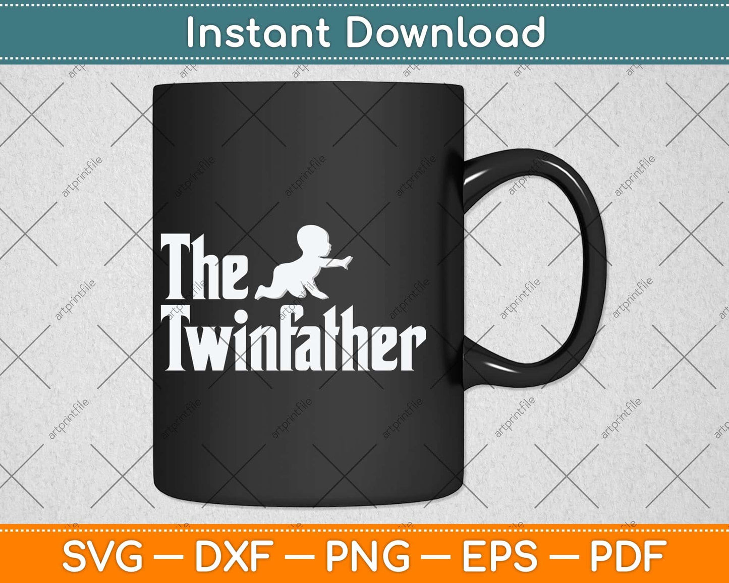 The Twins Father Funny Father Of Twins Dad Svg Png Dxf Digital Cutting File