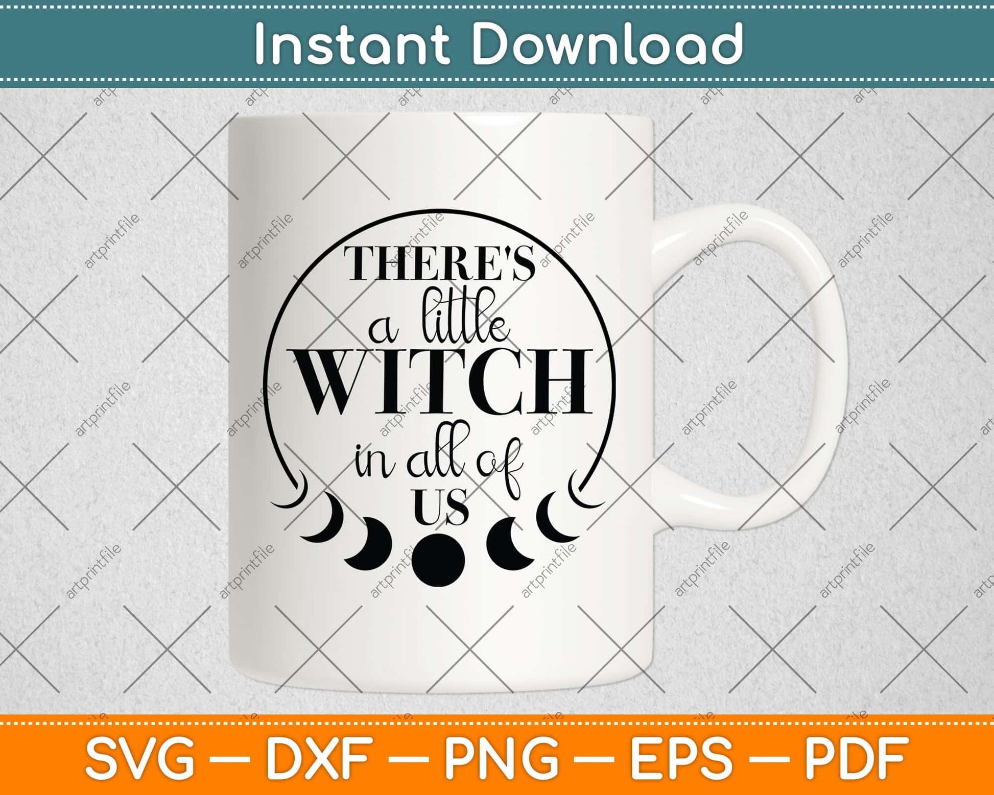 There's A Little Witch In All Of Us Svg Png Dxf Digital Cutting File