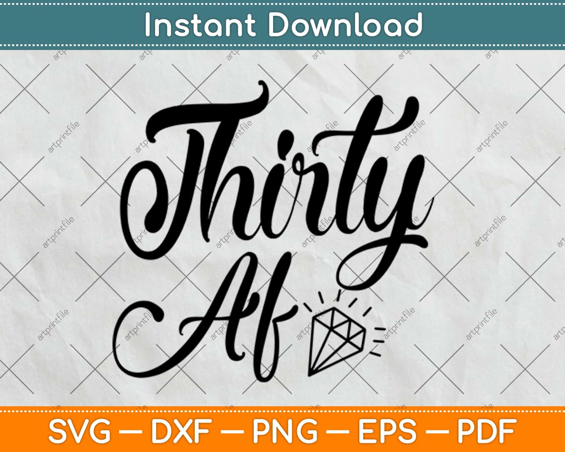 Thirty Af Gifts 30th Birthday Svg Design Cricut Printable Cutting Files