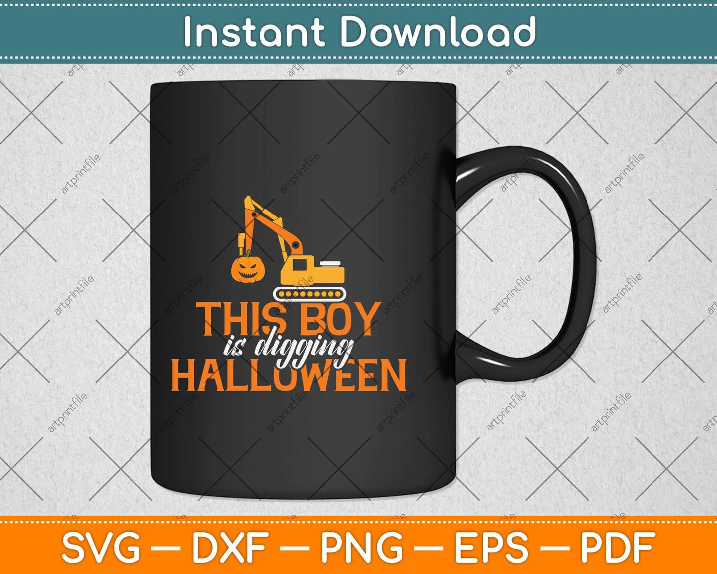 This Boy Is Digging Halloween Svg Png Dxf Digital Cutting File