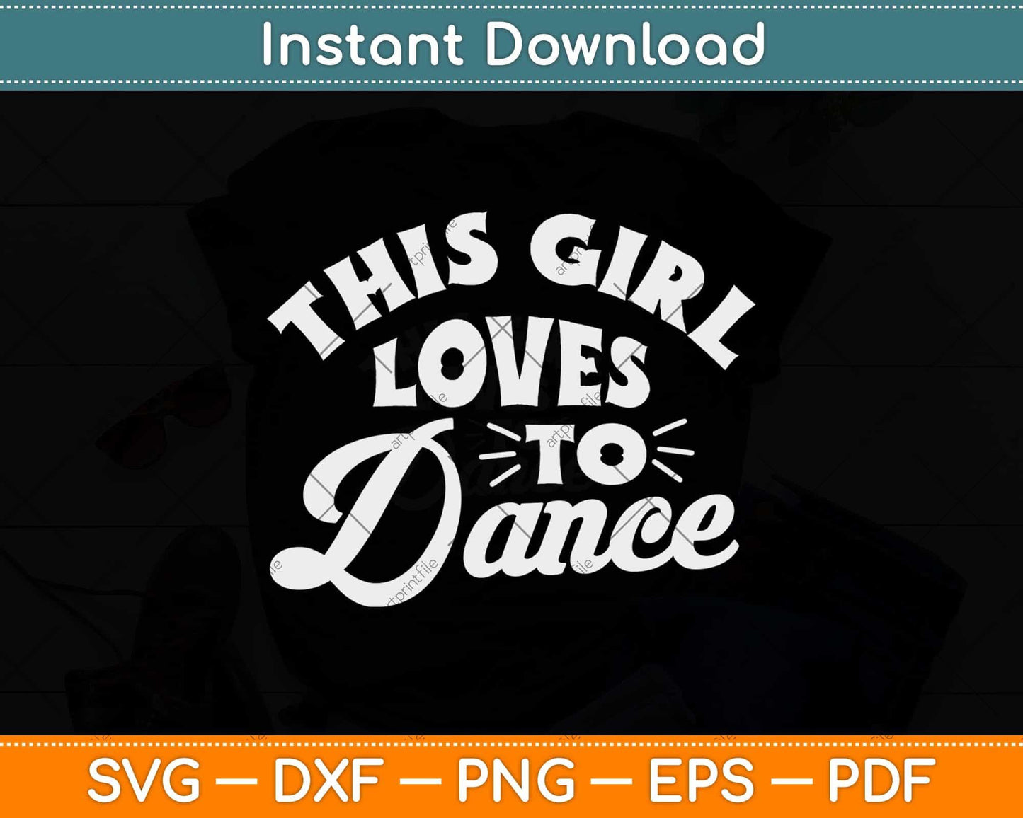 This Girl Loves To Dance Funny Dancer Dancing Gifts Svg Design