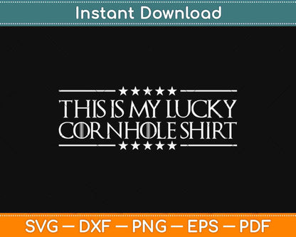 This Is My Lucky Cornhole Shirt Svg Design Cricut Printable Cutting Files