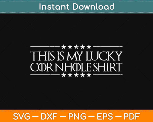 This Is My Lucky Cornhole Shirt Svg Design Cricut Printable Cutting Files