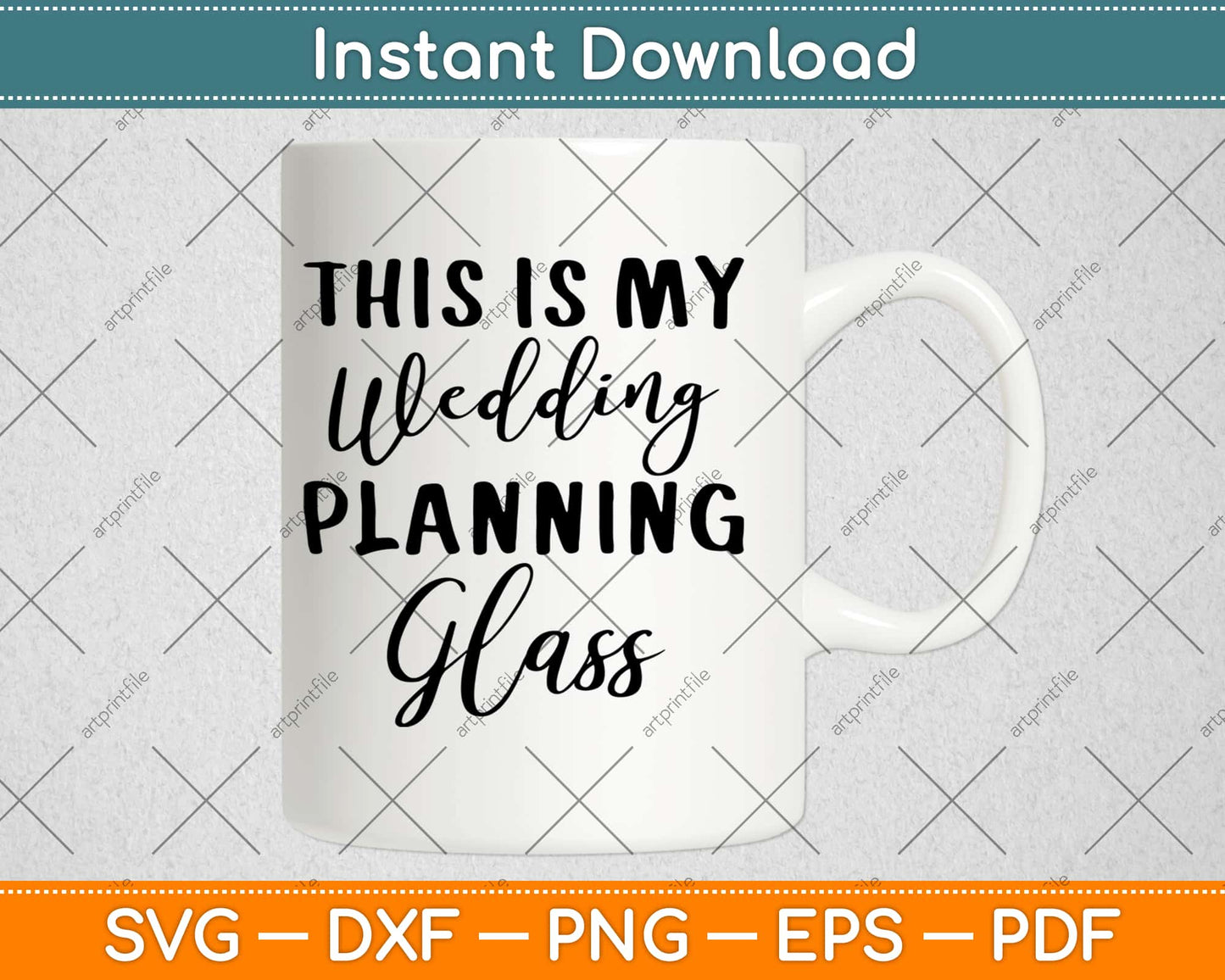 This Is My Wedding Planning Glass Svg Design Cricut Printable Cutting Files