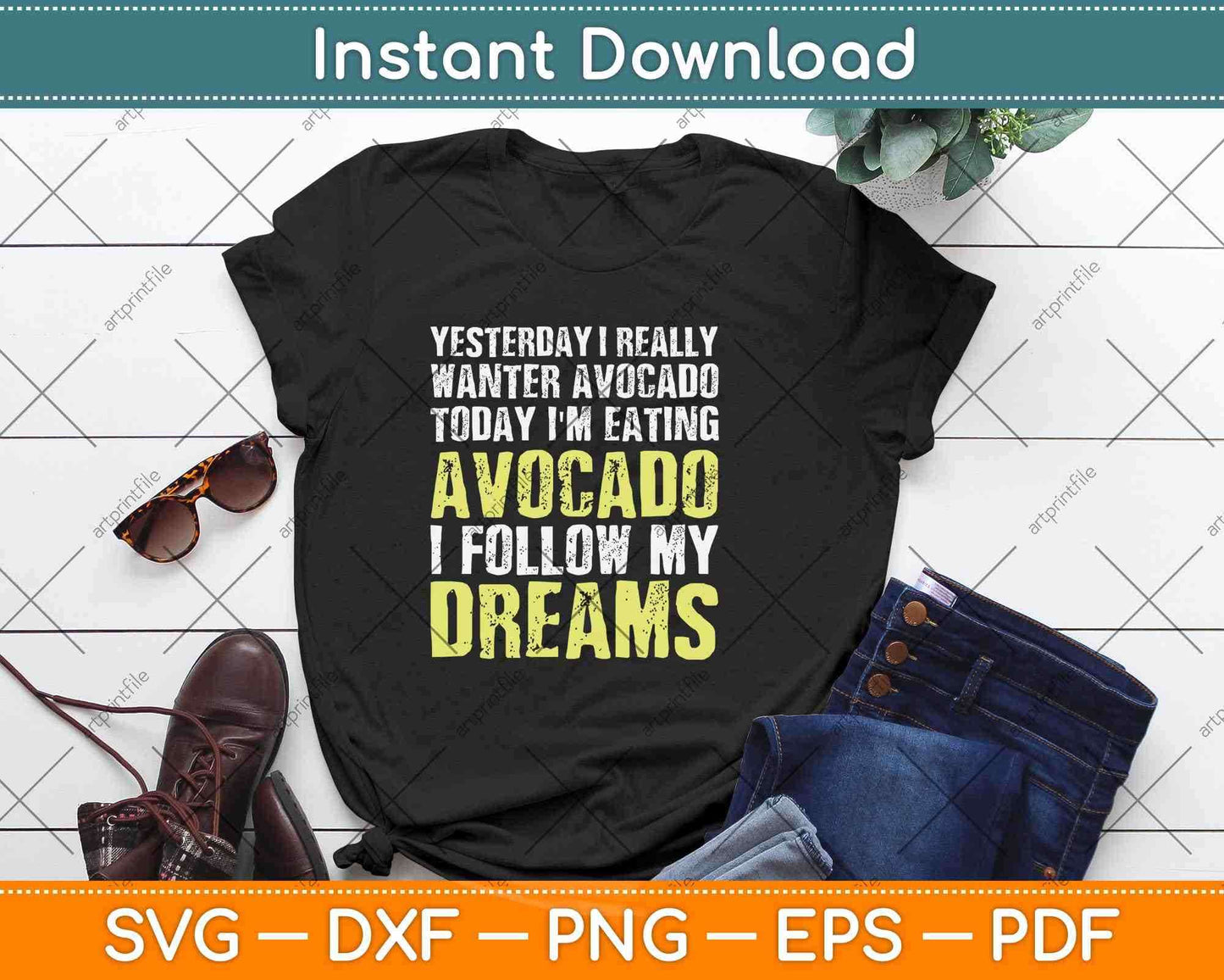 Today I'm Eating Avocado Vegan Keto Diet Svg Png Dxf Digital Cutting Files