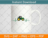 Tractor Heartbeat Svg Design Cricut Printable Cutting Files