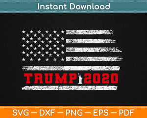 Trump 2020 American Flag Svg Png Design Cricut Printable 