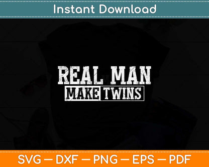 Twin Father Twins Dad Father's Day Svg Png Dxf Digital Cutting File