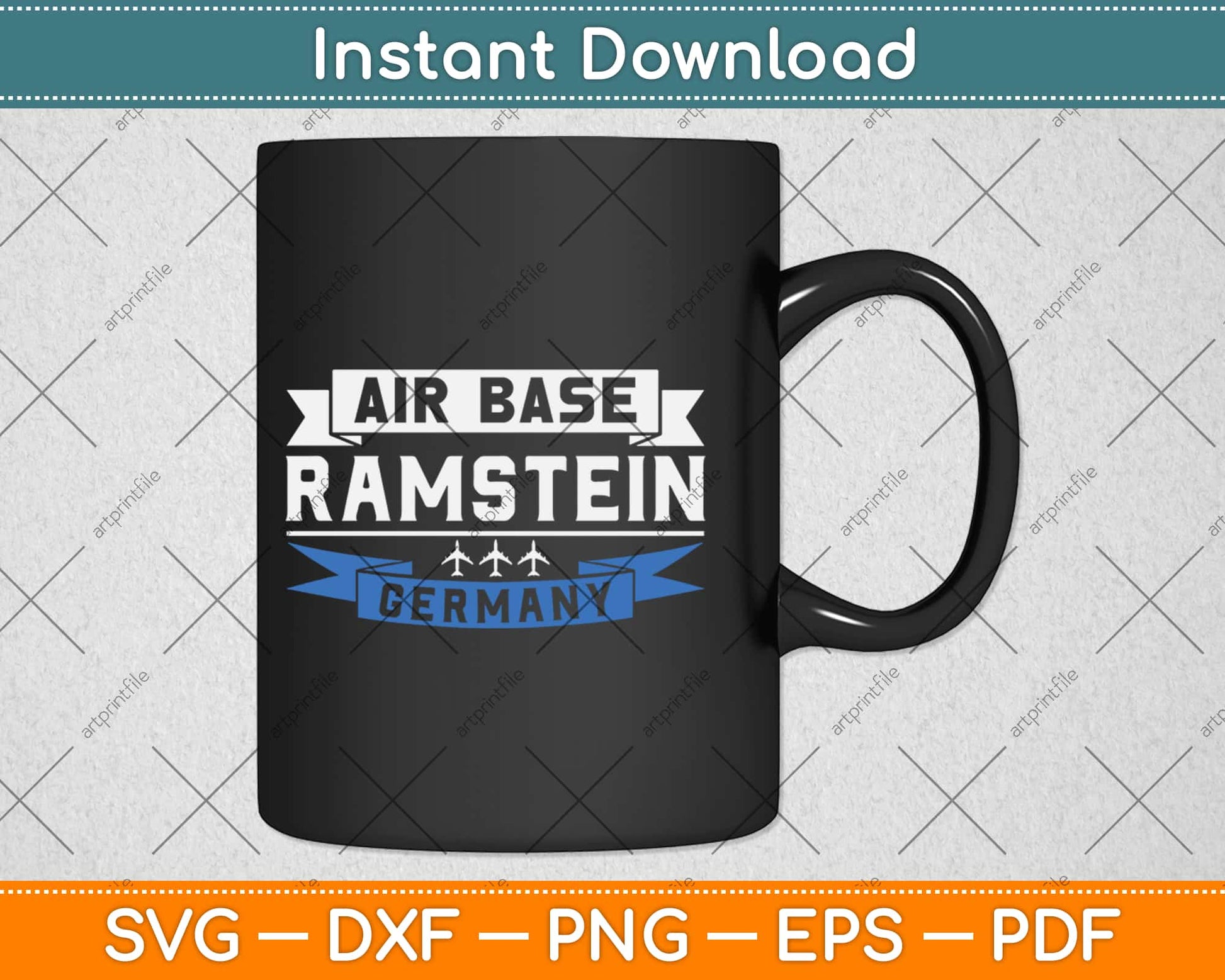 U.S. Army Air Base Ramstein Germany Veterans Raglan Baseball Svg Png Cutting File