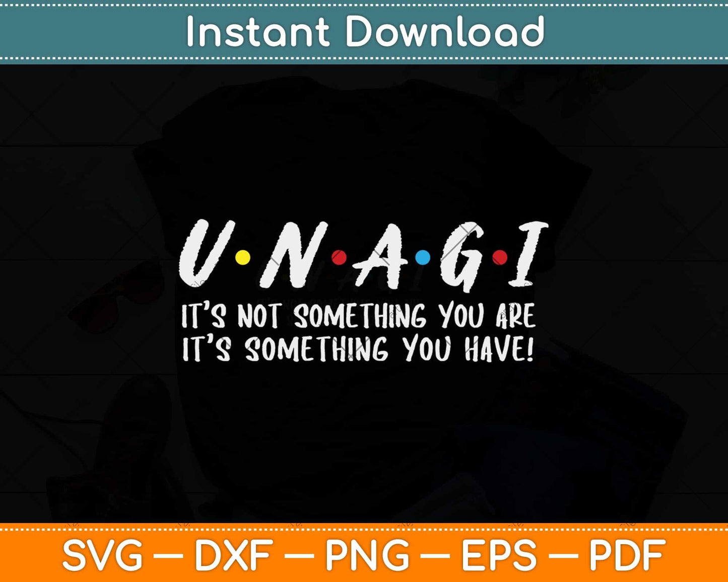 Unagi Mindfulness Total Awareness Funny Svg Design Cricut Printable Cutting Files