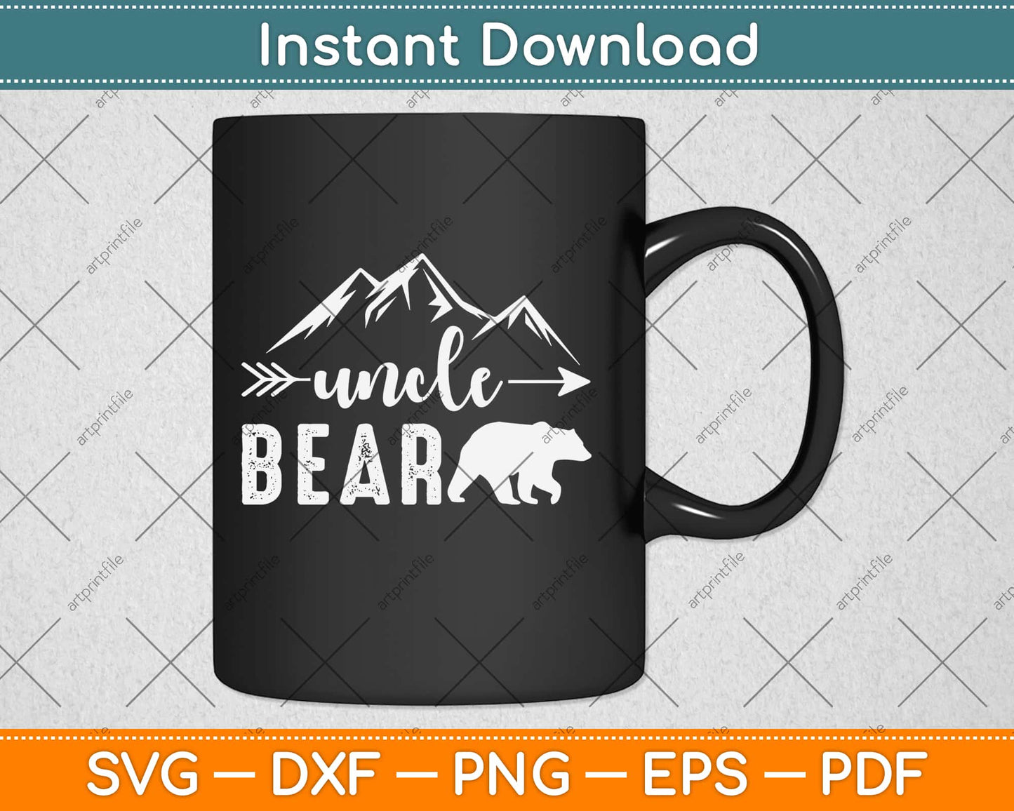 Uncle Bear Svg Design Cricut Printable Cutting Files