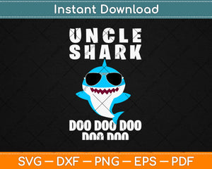 Uncle Shark Doo Doo Doo Svg Design Cricut Printable Cutting 