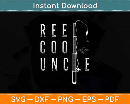 Uncles Reel Cool Uncle Fishing Holiday Day Gift Fathers Day Svg Design