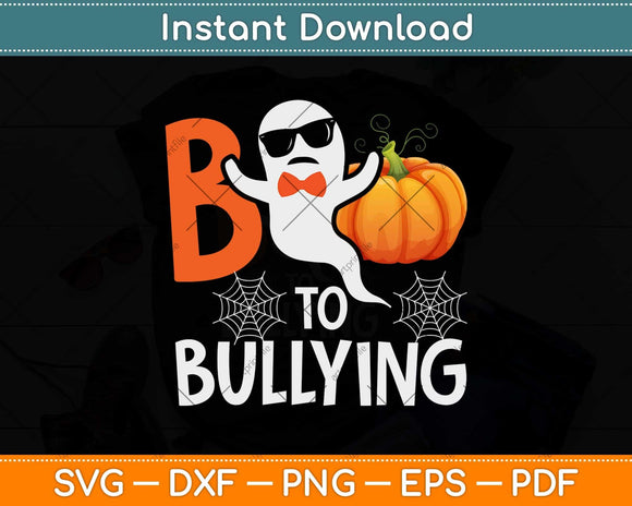 Unity Day Orange Boo Be Kinds and Boo to Bullying Halloween 