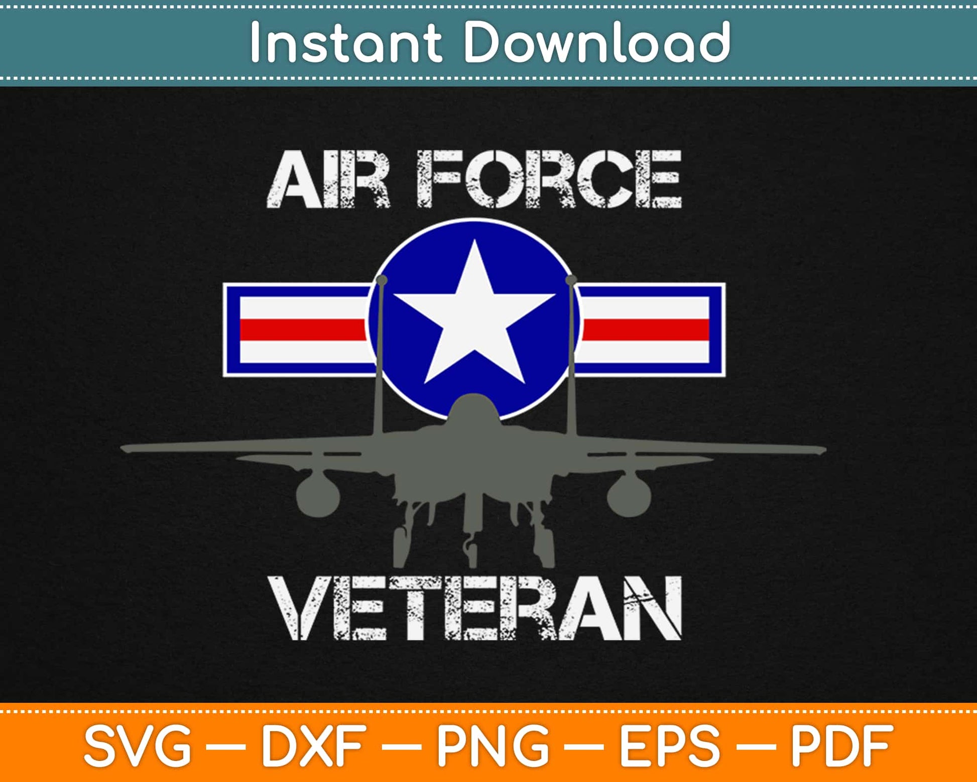 US Air Force Veteran Svg Design Cricut Printable Cutting Files