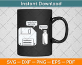 USB Floppy Disk I am Your Father Svg Png Dxf Digital Cutting File