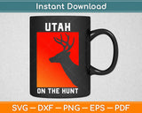 Utah Elk Deer Hunter Hunting Svg Design Cricut Printable 