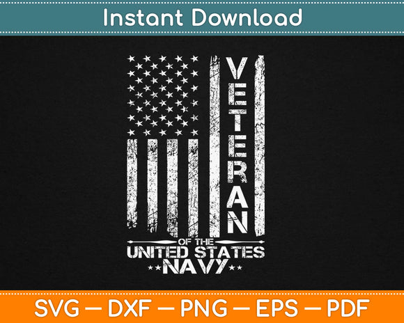 Veteran Of The United States US Navy Svg Design Cricut Printable Cutting Files