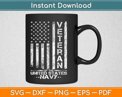 Veteran Of The United States US Navy Svg Design Cricut Printable Cutting Files