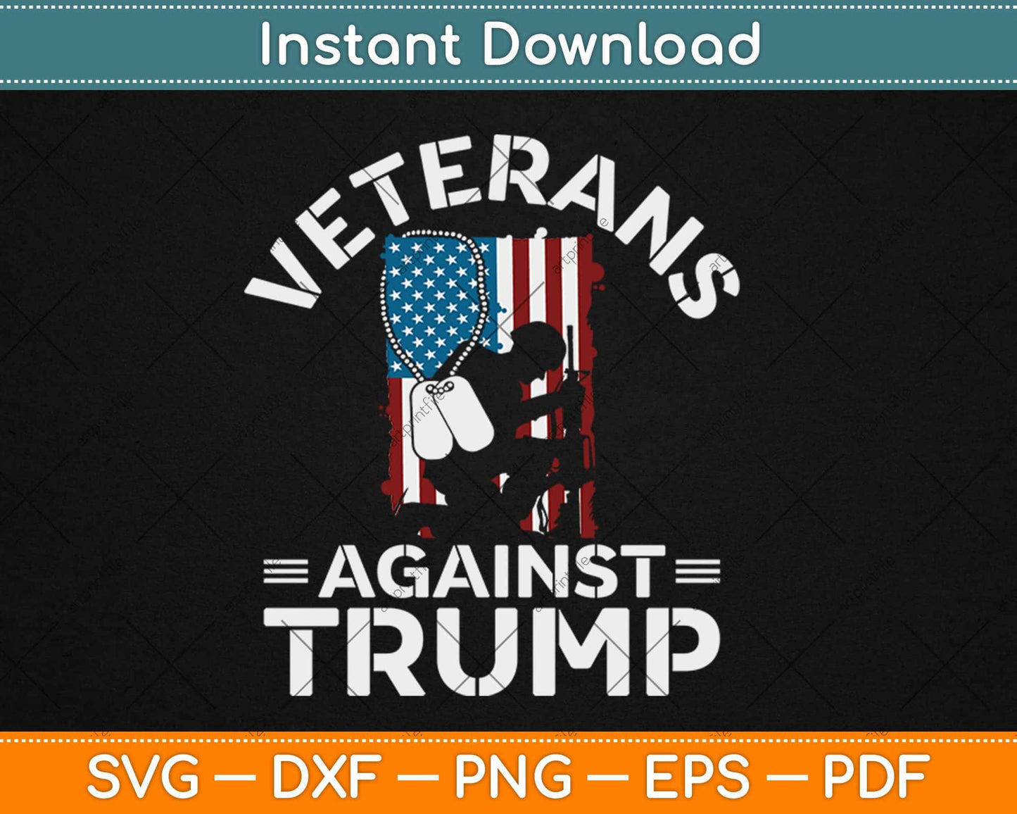 Veterans Against Trump 2020 Military Svg Design Cricut Printable Cutting Files