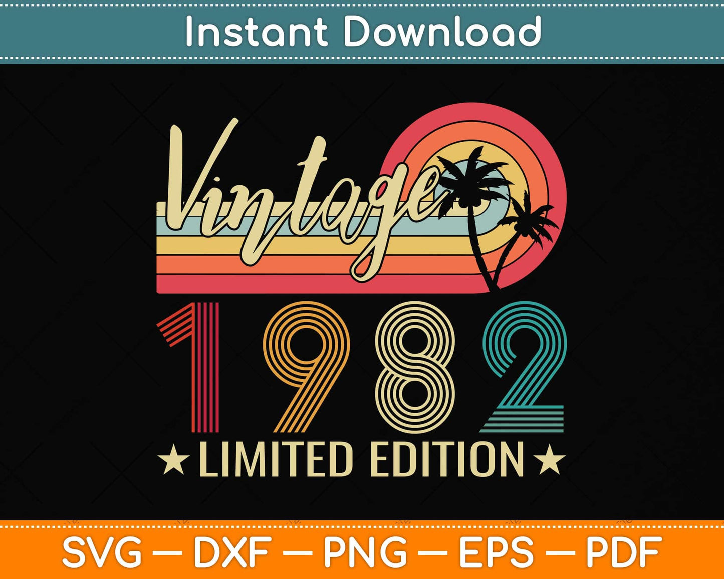 Vintage 1997 25 Years Old Boys And Girls 25th Birthday Svg Png Dxf Digital Cutting File