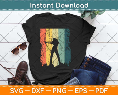 Vintage Archery Bow Hunting Svg Png Dxf Digital Cutting File