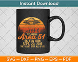 Vintage Area 51 5K Fun Run Svg Design Cricut Printable 
