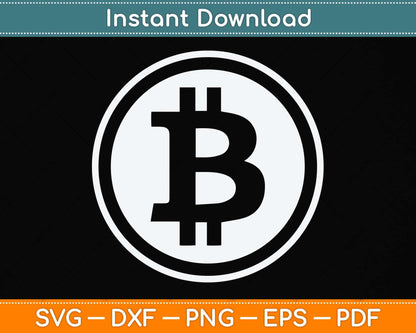 Vintage Bitcoin Gift For Crypto Currency Svg Png Dxf Digital Cutting File