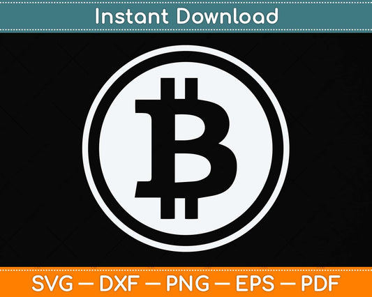 Vintage Bitcoin Gift For Crypto Currency Svg Png Dxf Digital Cutting File