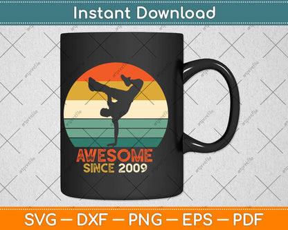 Vintage Dance 12th Gift For 12 Year Old Birthday Svg Design Cricut Printable File