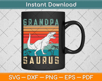Vintage Grandmasaurus Svg Png Dxf Digital Cutting File