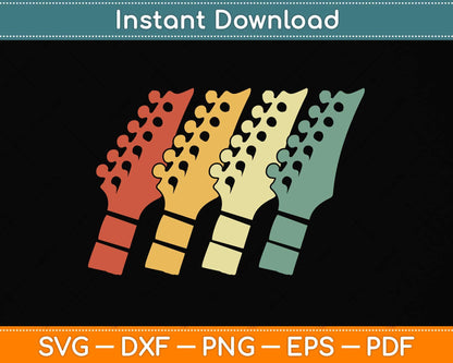 Vintage Guitar Gif Svg Png Dxf Digital Cutting File