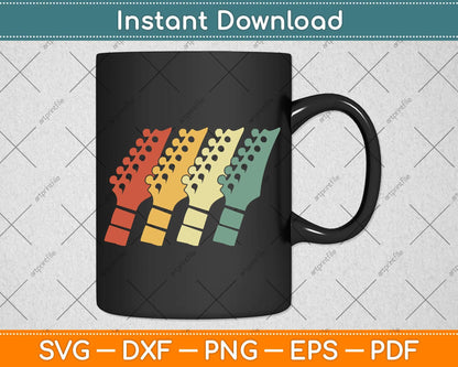 Vintage Guitar Gif Svg Png Dxf Digital Cutting File