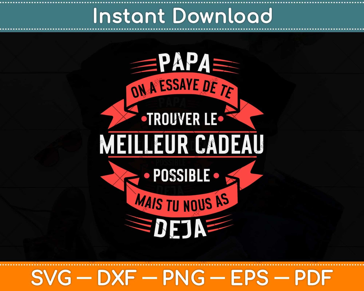 Vintage Papa Gift Fête Des Pères Cadeau Anniversaire Papa Svg Png Dxf File