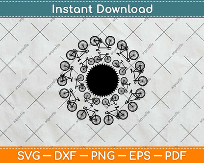 Vintage Retro Bicycle Riding Svg Design Cricut Printable Cutting Files