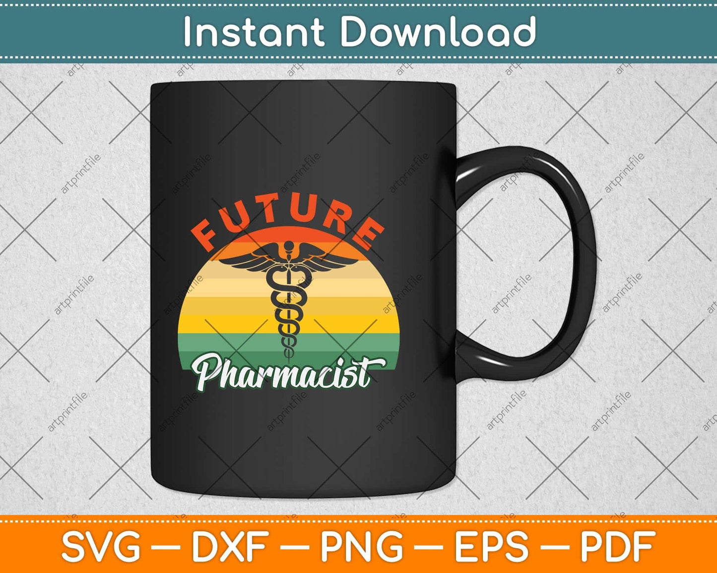 Vintage Retro Future Pharmacist Svg Png Dxf Digital Cutting File