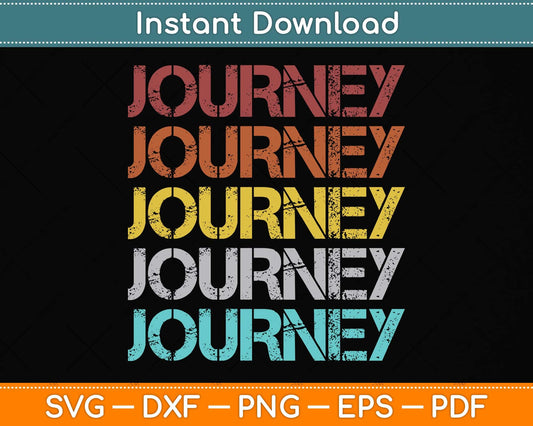 Vintage Retro Journey Svg Png Dxf Digital Cutting File