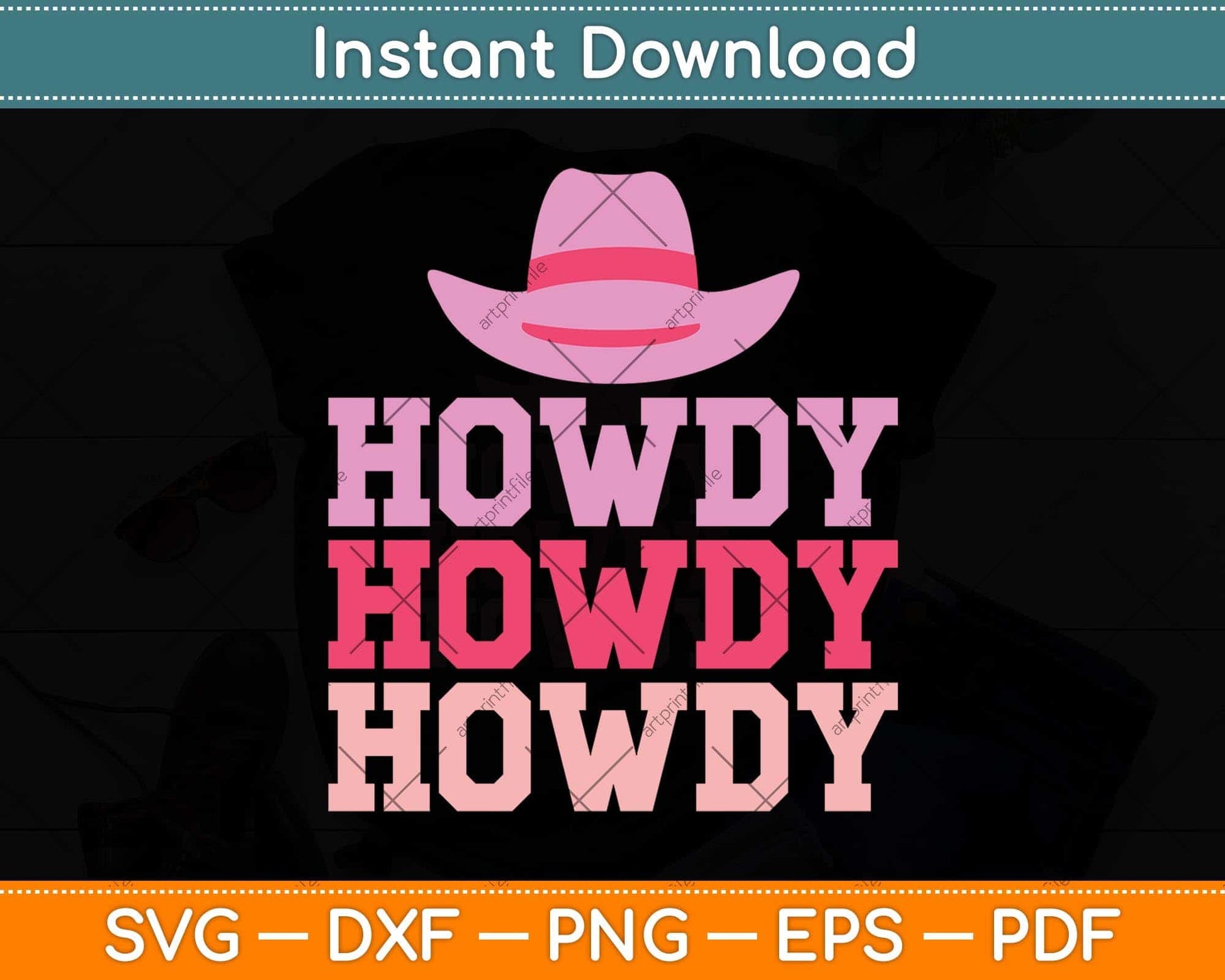 Vintage White Howdy Rodeo Western Country Southern Cowgirl Svg Png Dxf Cutting File