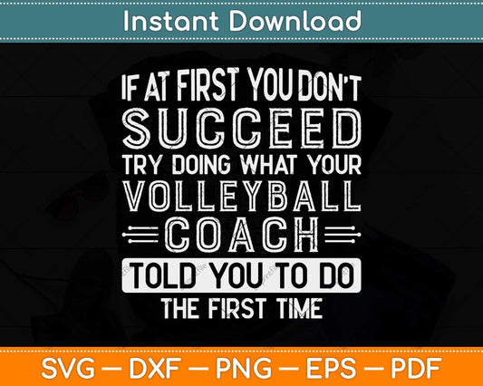 Volleyball Coach Gift Funny Thank You Svg Design Cricut Printable Cutting File