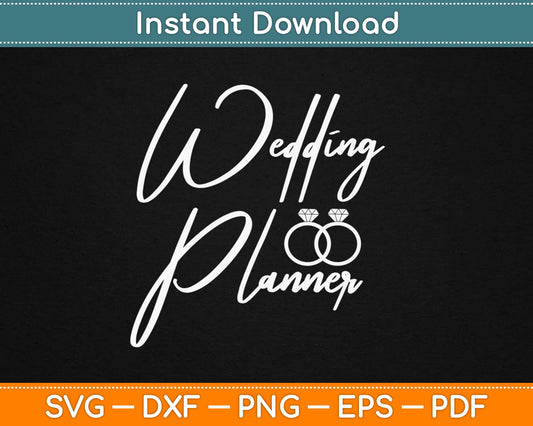 Wedding Planner Svg Design Cricut Printable Cutting Files