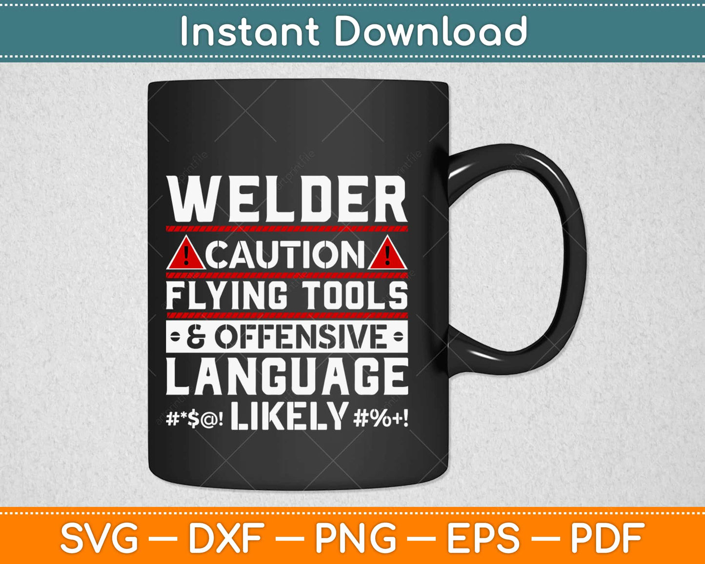 Welder Flying Tools Offensive Language Likely Funny Trades Work Svg Png Dxf Cut File