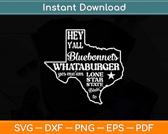 What A Burger Love Texas Funny Svg Png Dxf Digital Cutting File