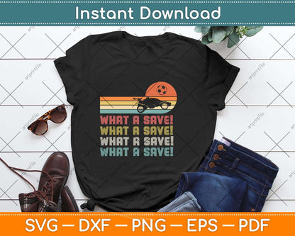 What a save Vintage Retro Rocket Soccer Car Svg Png Dxf Digital Cutting File