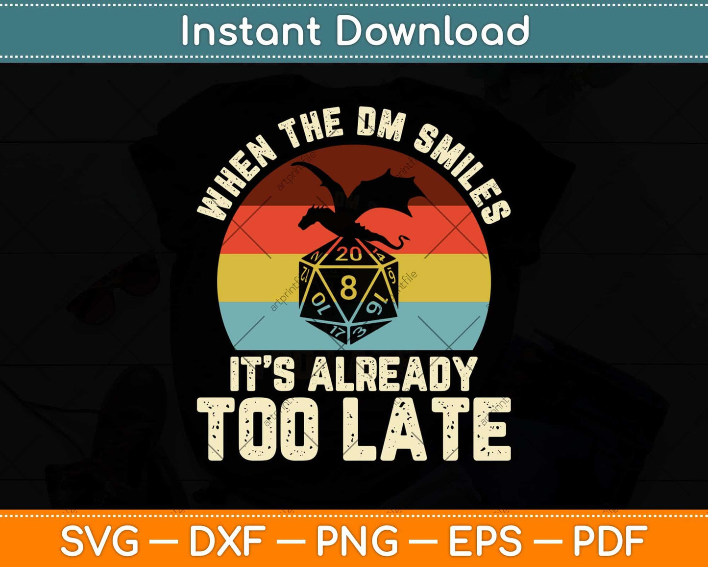 When the DM Smiles it's Already Too Late Svg Png Dxf Digital Cutting File