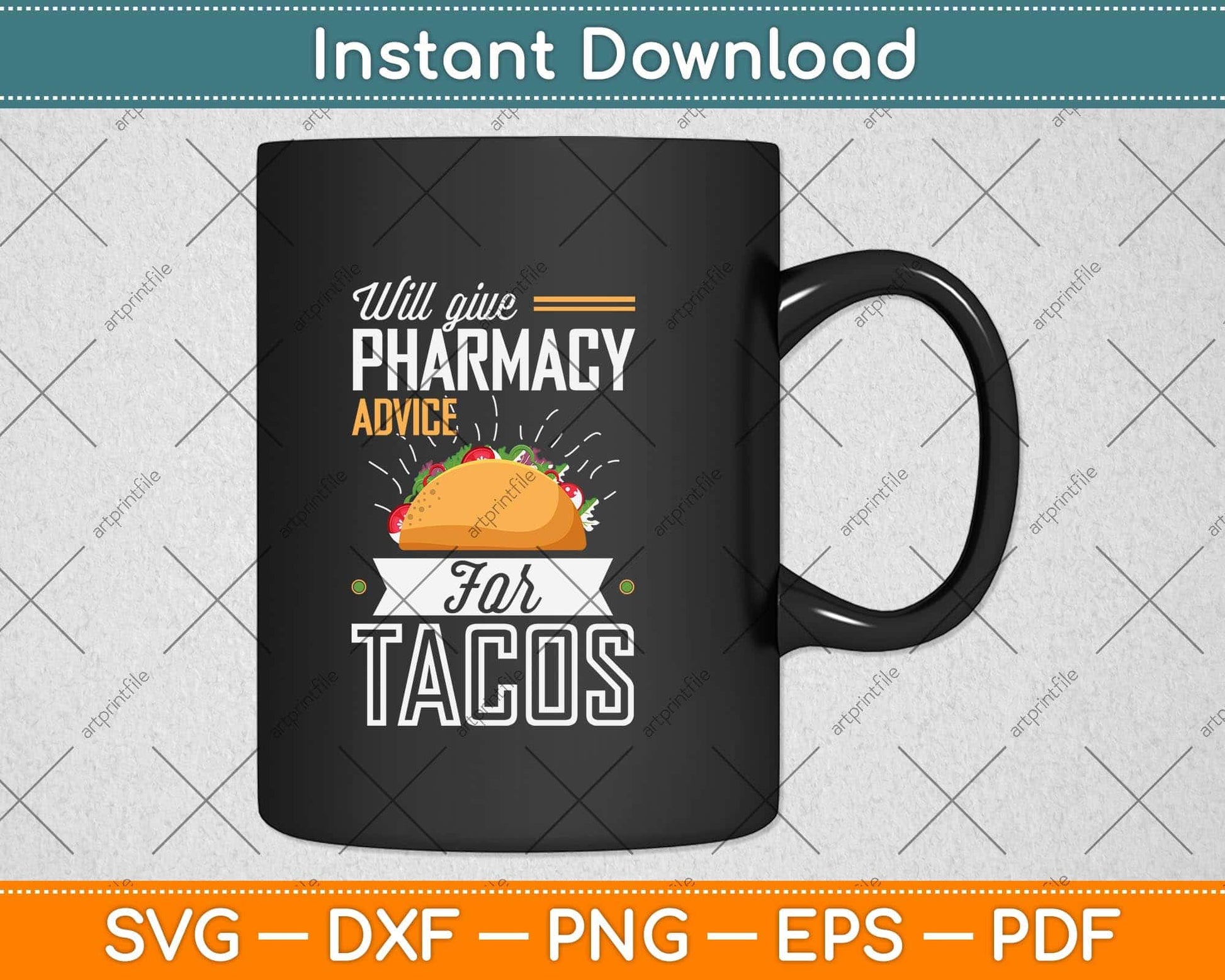Will Give Pharmacy Advice for Tacos Pharmacy Pharmacist Svg Png Dxf Cutting File