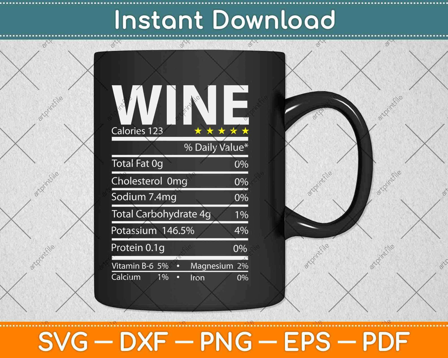 Wine Nutrition Facts Thanksgiving Turkey Day Svg Design