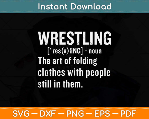 Wrestling Definition Svg Png Dxf Digital Cutting File