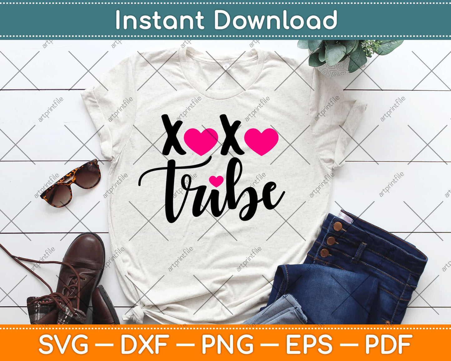 XOXO Tribe Svg Design Cricut Printable Cutting Files