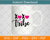 XOXO Tribe Svg Design Cricut Printable Cutting Files